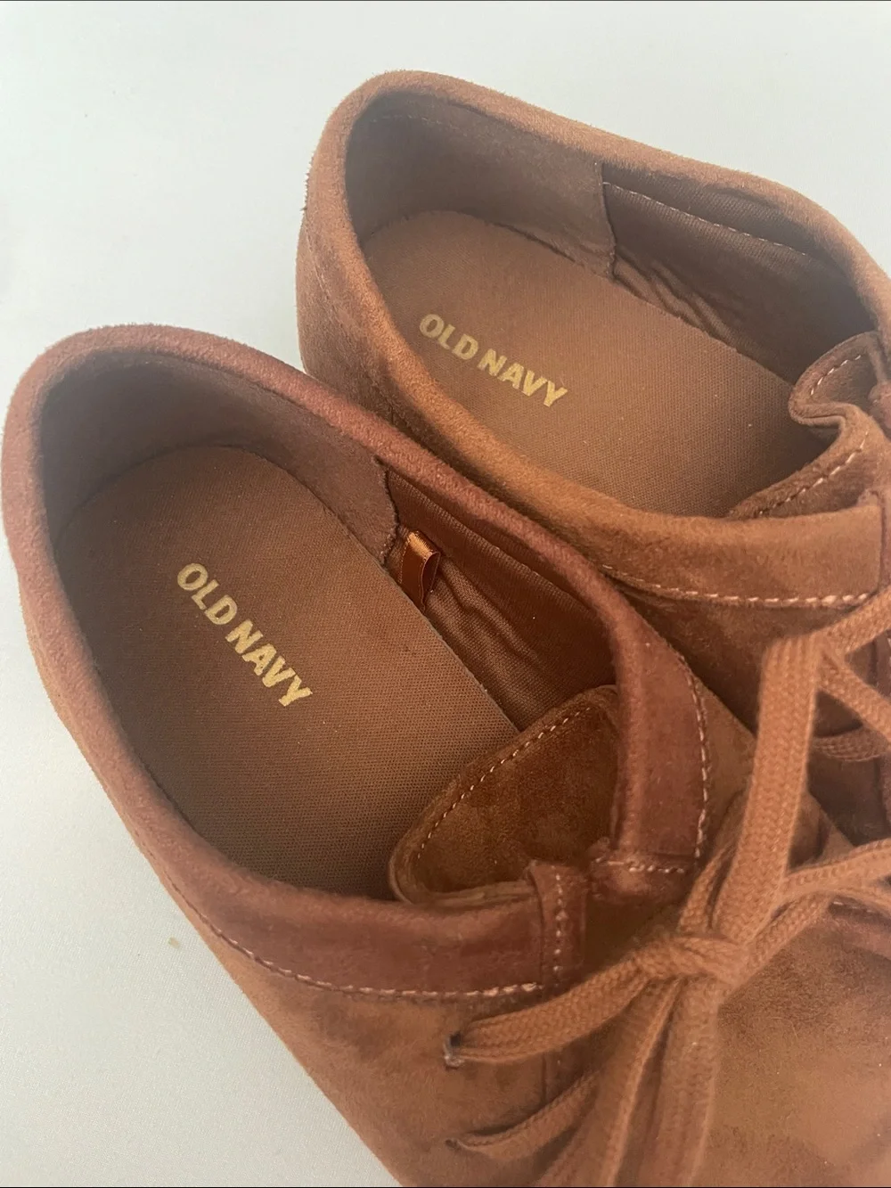 Old Navy hazelnut brown Faux Suede Derby Boots for Women 🌟